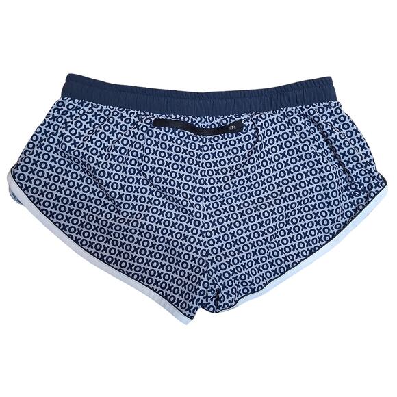 Rabbit Women's Repeats 2" short XOXO rainbow print athletic running shorts lined - Picture 3 of 7